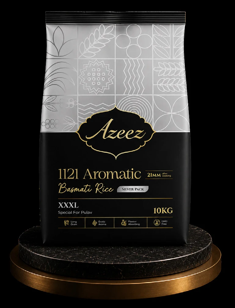Azeez Blue Series 1121 Aromatic Basmati Rice