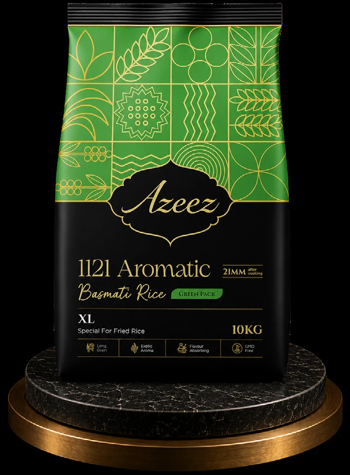 Azeez Green Series 1121 Aromatic Basmati Rice