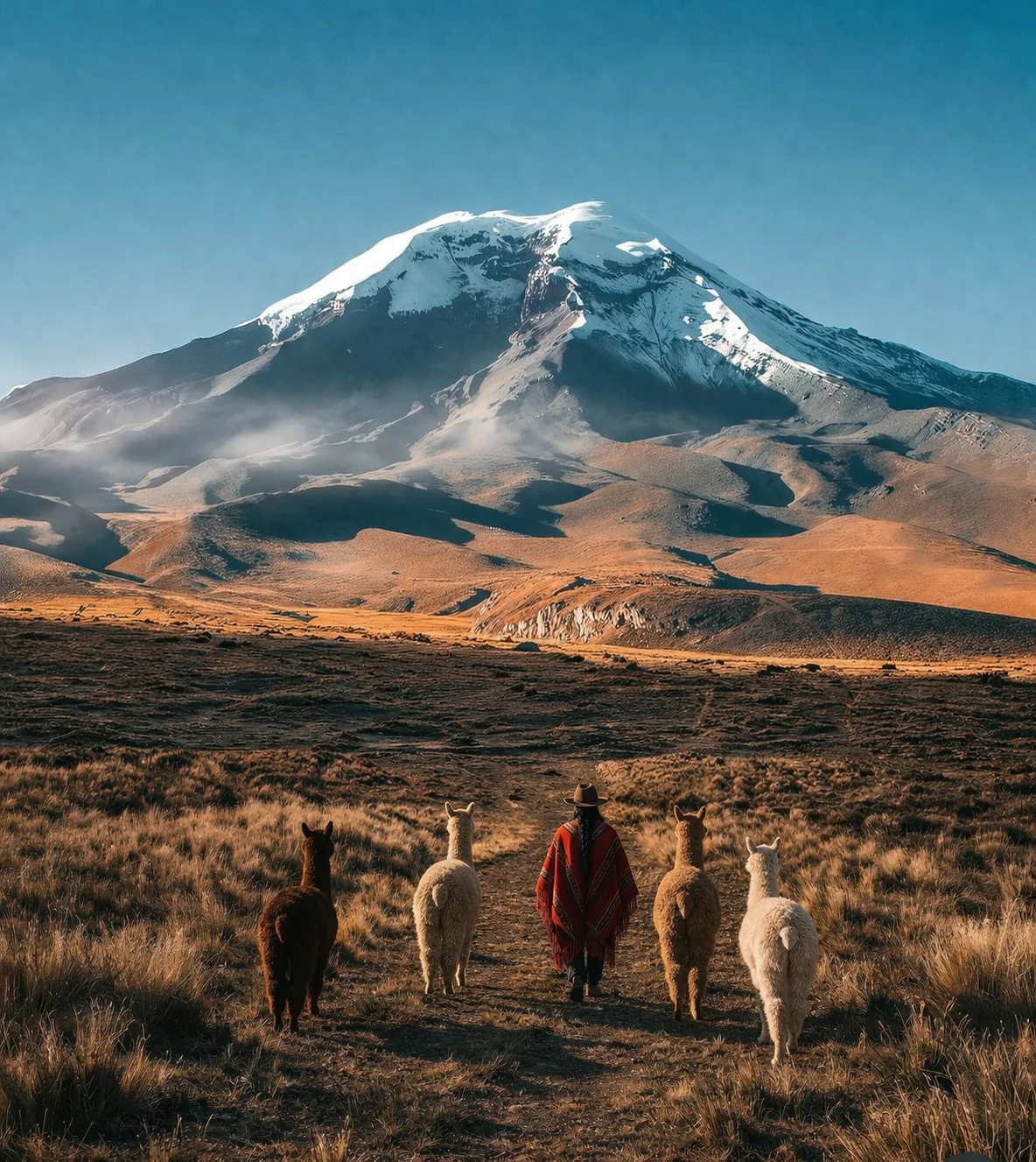 Cotopaxi rising over the Ecuadorian highlands